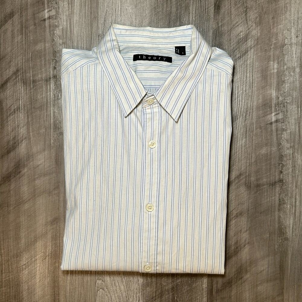 Theory Zack Long Sleeve Button Down - Large